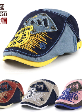 宝宝帽子春夏儿童贝雷帽韩版男女童鸭舌帽2-3-7岁婴儿可爱帽子5潮