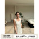 SOTHEA夏日all white简约美学大方领设计A字廓形醋酸马甲连衣裙女