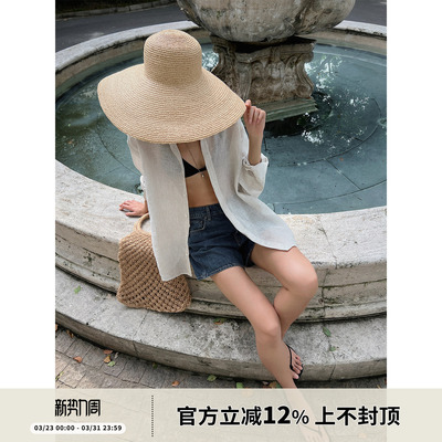 进口条纹亚麻休闲款衬衫