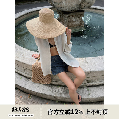 进口条纹亚麻休闲款衬衫