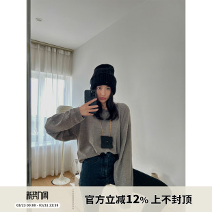 廓形TEE女T恤 w风磨绒保暖chao亲肤感磨毛长袖 SOTHEA Ji简松弛R