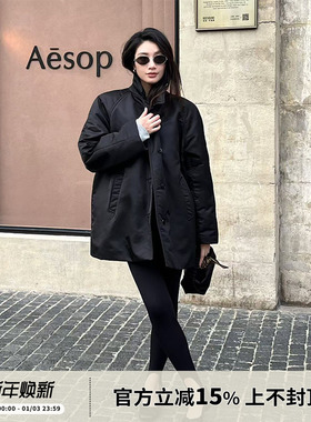 SOTHEA 秋冬季型暖兼备挺括时髦棉衣夹棉保暖经典廓形棉服外套女