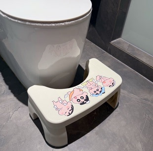 卡通小新马桶蹲便器垫脚凳家用加厚蹲坑助力神器厕所卫生间儿童凳