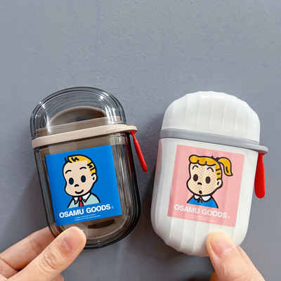 bdo旅行便携式香皂盒高级轻奢密封带盖沥水迷你透明收纳盒卡通