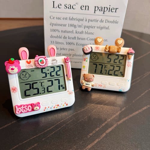 温度计室内家用高颜值可爱高精准度温湿度卧室干湿显示器婴儿房室