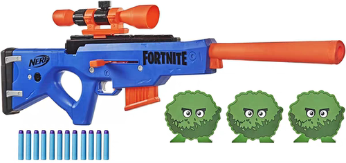NERF热火Fortnite堡垒之夜BASR-R蓝色堡垒狙软弹发射器儿童玩具枪