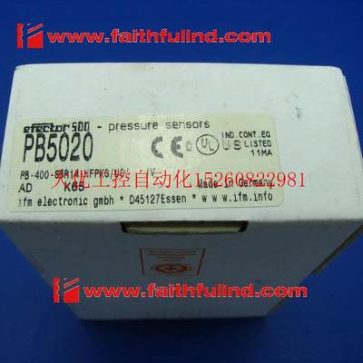 议价PB5020易福门全新压力感测器PB-400-SBR14-HFPKG/US/ 现货