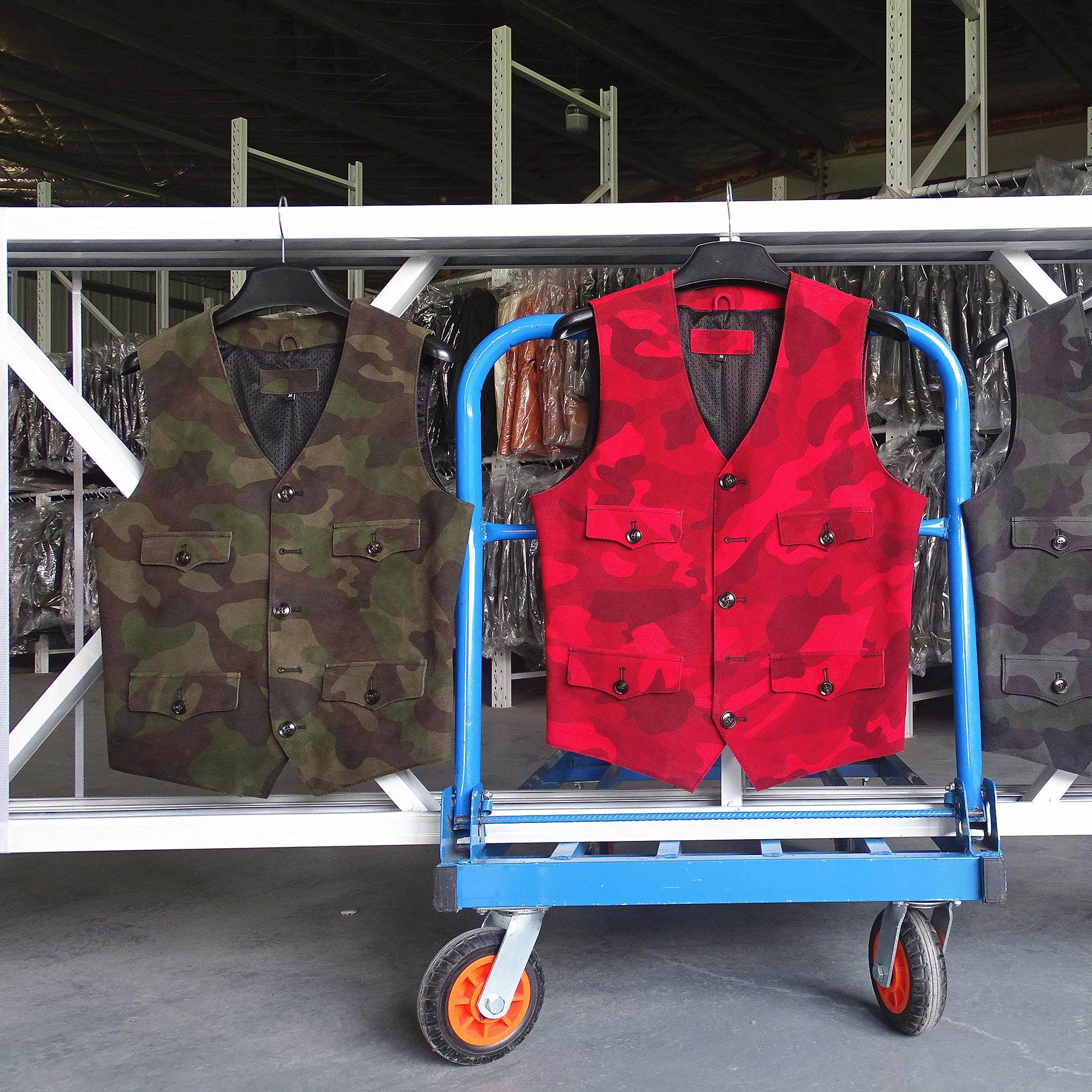 出日截余迷彩合集磨砂牛皮马甲