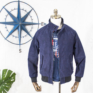 哈灵顿G9 英伦皮夹克男女通穿 真皮皮衣绒面牛皮经典