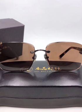 天然茶色水晶眼镜