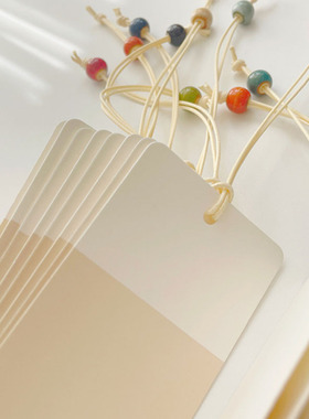 古风纸质空白书签书法题词手绘插画DIY手写白卡手工陶瓷串珠流苏国潮复古风简约书简教师节送老师古朴典雅