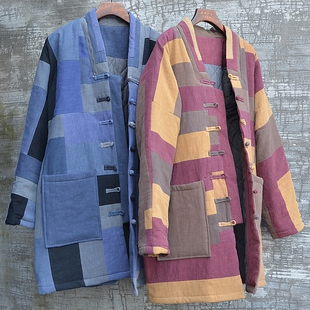 男装冬季外套中式棉服汉服棉衣棉袄唐装中国风百纳道袍罗汉服棉袍