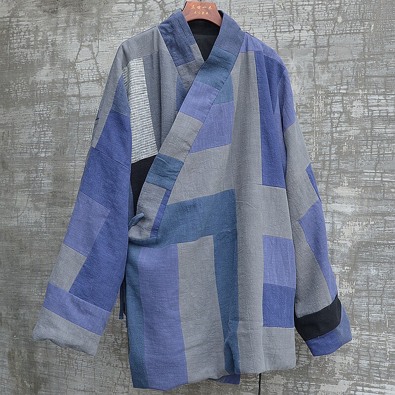 三世一木秋冬两面穿交领汉服禅修