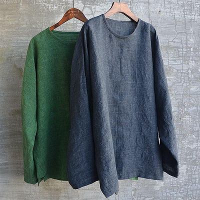 三世一木长袖简约流行中青年亚麻