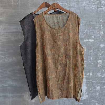 中国风男装背心t恤夏季百搭上衣