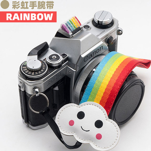 R10 A7R3 a6000 可爱手机腕带微单拍立得手绳单反相机带Sony