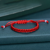 100条装 中高考状元 绳手链DIY手工平结红绳手链抽拉编织小礼物