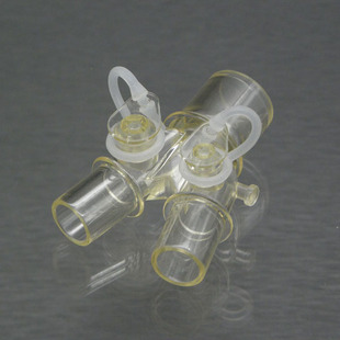 重复式呼吸机麻醉机回路管小儿儿童带采样孔直型Y型三通接头15mm