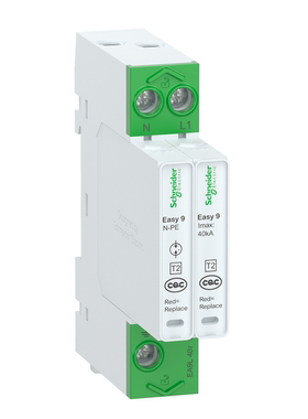 施耐德电气固定式T2类电涌保护器AC440V 20KA 1P＋N EA9L020510