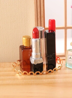 Dollhouse娃娃屋配件 儿童场景模型微手机壳装饰材料迷你口红香水