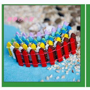 djb娃娃屋配件场景模型农家院家具 迷你栅栏微景观摆件小篱笆多色