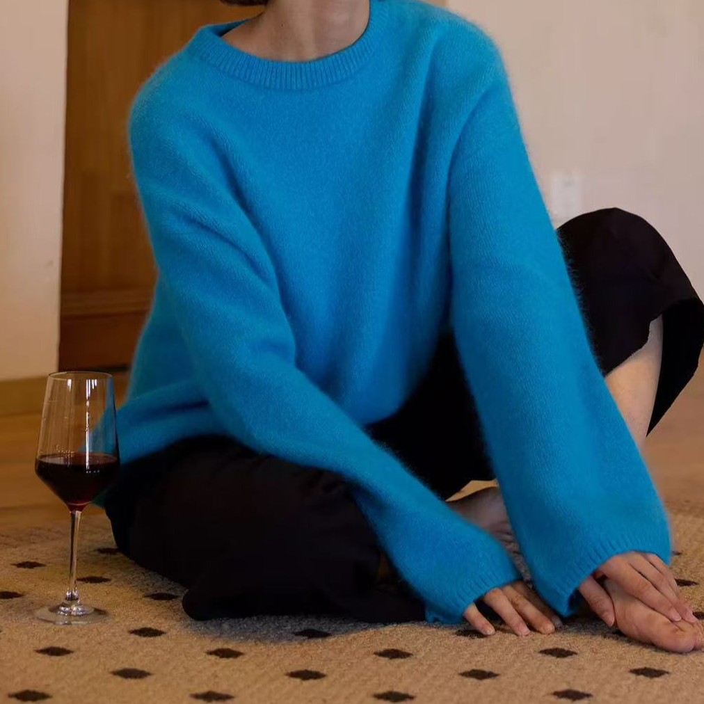 多巴胺羊毛拉毛毛衣