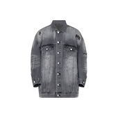 大别针五号牛仔外套