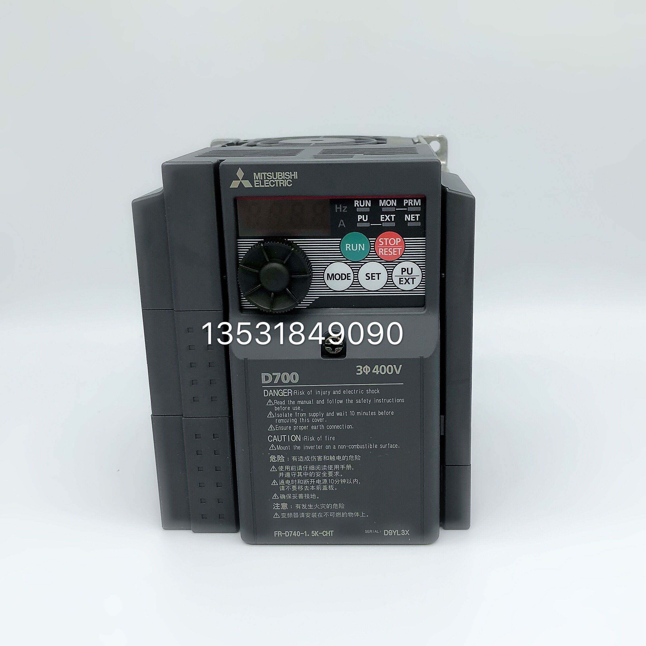 质量三包全新原装三菱变频器fr-d740-0.4k-cht750w调速变频器包邮