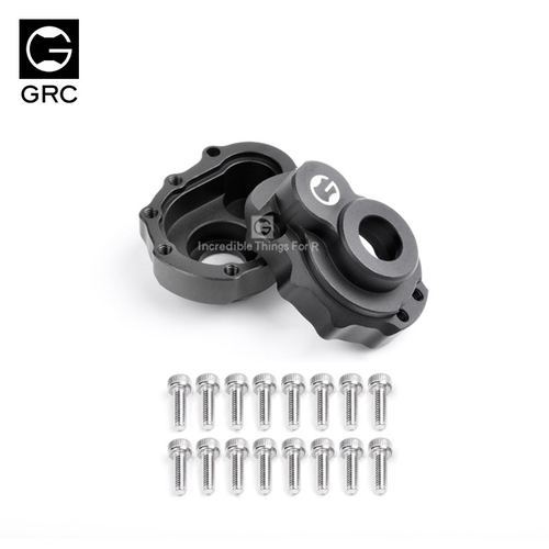 GRC TRX4门桥齿轮箱盖 6061铝 车桥金属升级件 GAX0032FS / FB