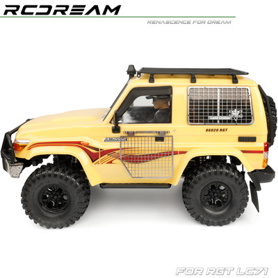 RCDream 1/10 RGT LC71 折叠翻折窗网 尾侧窗网 防护网
