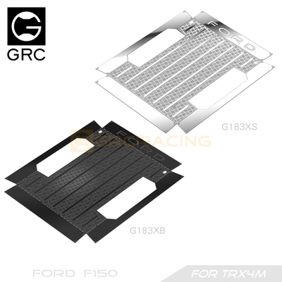 GRC TRX4M福特F150货箱不锈钢装饰片仿真车壳金属保护 #G183XS/B
