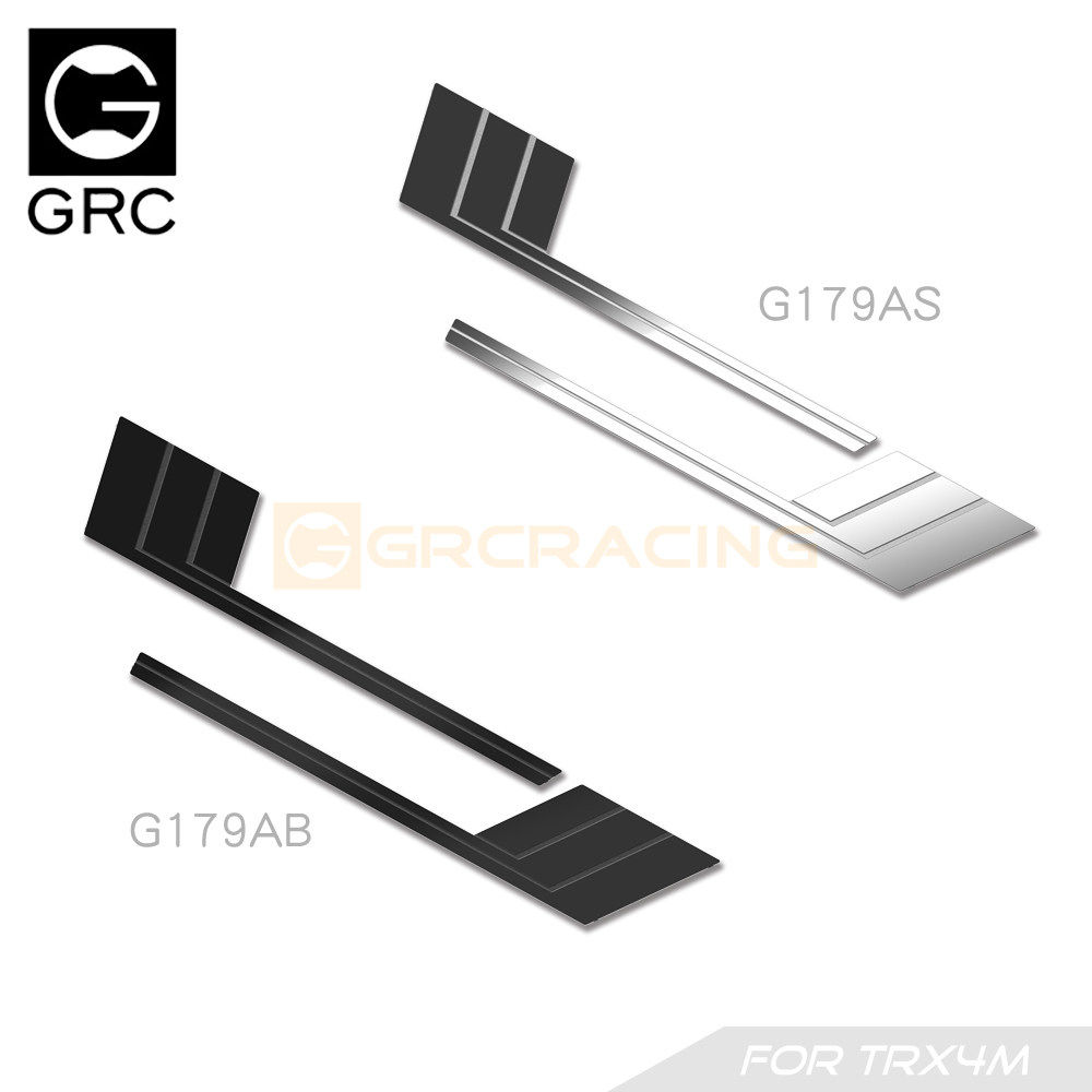GRC TRX4M BRONCO 侧装饰件 A款不锈钢片 车壳金属保护 #G179AS/B
