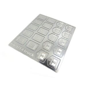 1:14模型 拖头泥头DIY工具箱柜子门把手仿真装饰贴片203