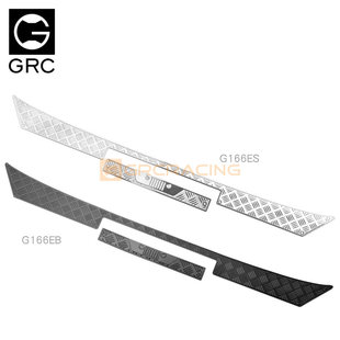 GRC SCX10三代牧马人后杠防滑板装饰片 不锈钢保护片 #G166CS/CB
