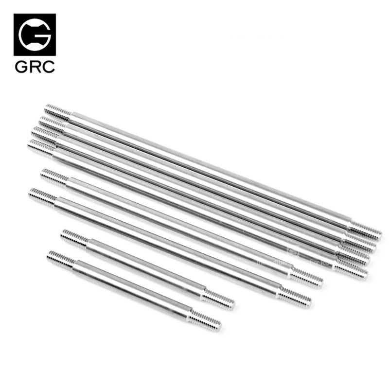 GRC TRX4不锈钢底盘拉杆 313轴距 车架底盘金属升级件  GAX0133S