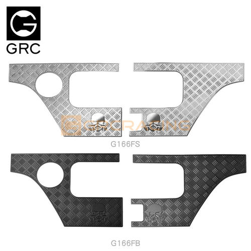 GRC SCX10三代牧马人车壳后侧防护装饰片 车身包角尾灯包围#G166F