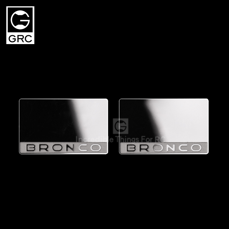 GRC TRX4 Bronco 后视镜片 福特  不锈钢高光镜面  GAX0100D