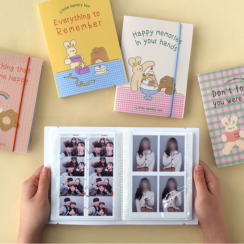 韩国monolike可爱卡通四宫格6寸照片相册门票贴纸明信片收纳本册,文具电教/文化用品/商务用品,相册/卡册收纳,淘宝优惠券,粉丝福利购,淘宝优惠卷