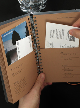 韩国Paperian手账素材贴纸票据文件夹演唱会门票根纸质管理收纳册