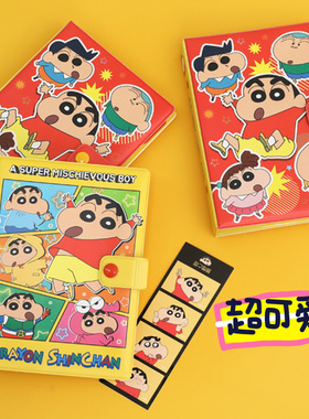 韩国whales可爱小新万年型日程本A6per活页FC彩页手账卡通日记本