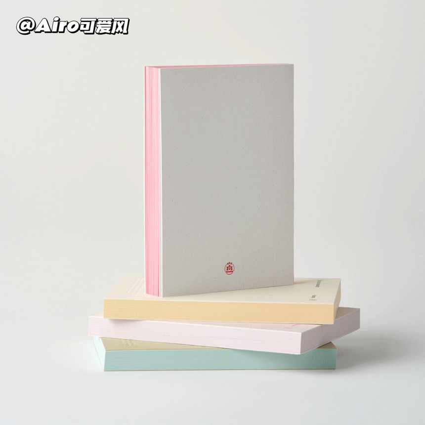 韩国shy monster彩色空白页手账日记本B6彩页笔记本小清新记事本