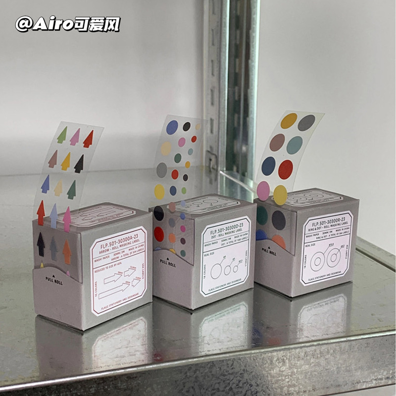 韩国重点标记字母手账贴纸flagg