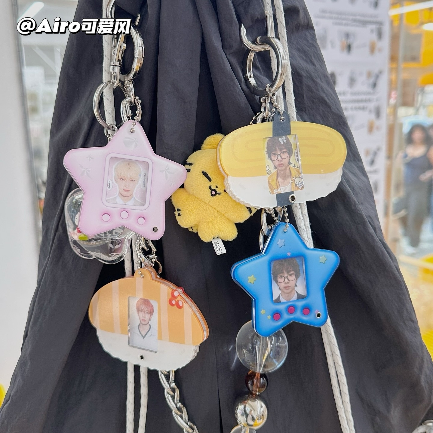 韩国鸭嘴亚克力可爱证件卡套