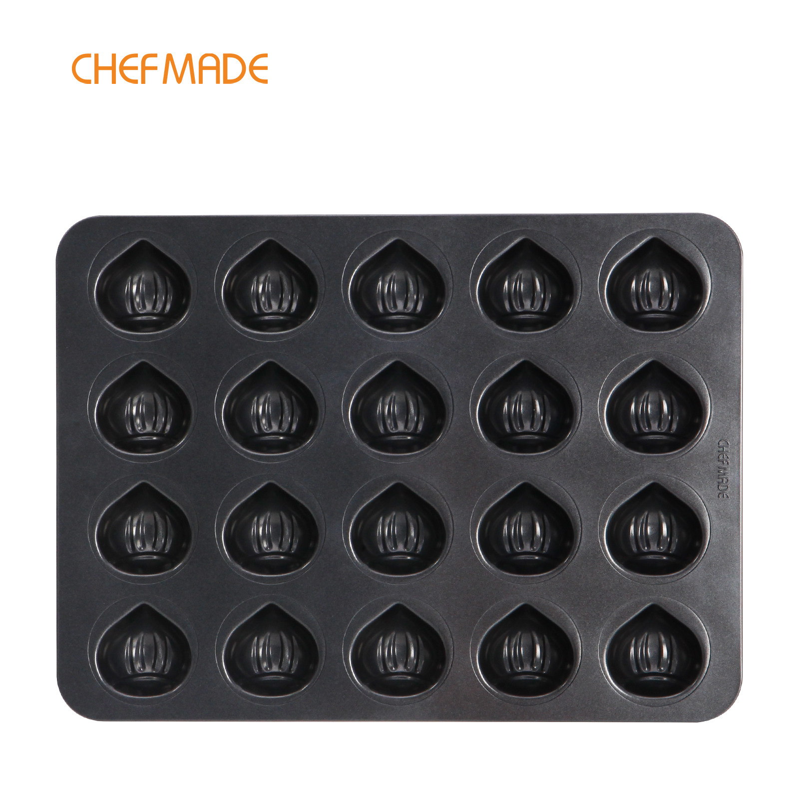 CHEFMADE学厨20连栗子蛋糕模具创意黄油年糕蛋糕烤盘烤箱烘焙工具