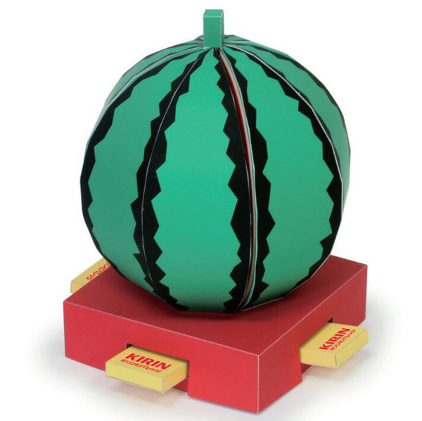 动态可动切西瓜水果立体3d纸模型diy手工制作儿童益智折纸玩具