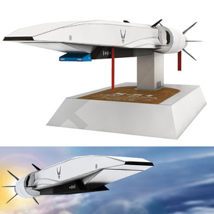 太空飞船宇宙星际飞机3d立体纸模型DIY手工制作儿童折纸益智玩具