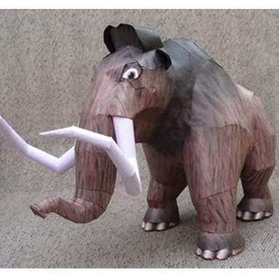 冰河世纪-manny猛犸象3d立体纸模