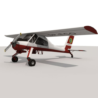 仿真私人飞机滑翔机立体3d纸模型