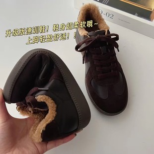 羊皮毛一体加厚保暖舒适复古休闲德训 德训鞋 久穿不累脚 升级版