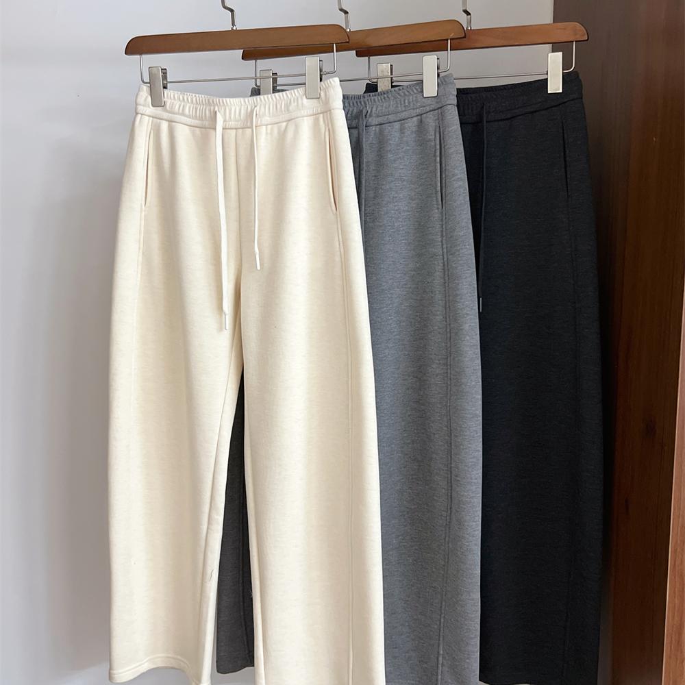 冬季新品高定珠地纹理休闲裤